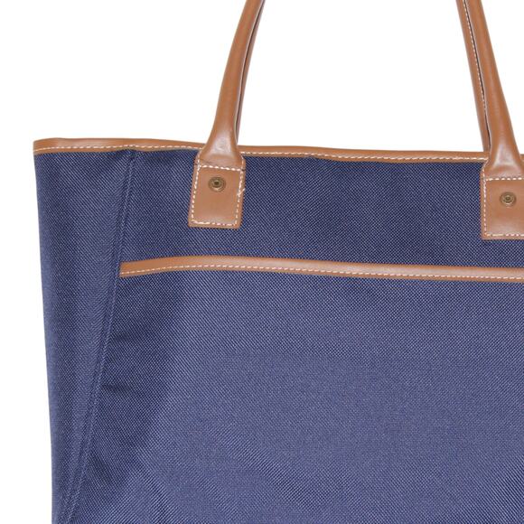 Tommy Hilfiger Navy Blue Green Stripe Tote Bag - Picture 6 of 6